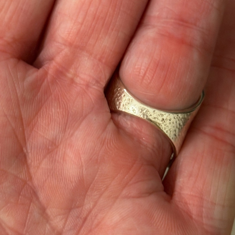 ✨ Vintage 1970s Israeli Sterling Silver Artisan Multi-Band Ring ✨ - Picture 6 of 11